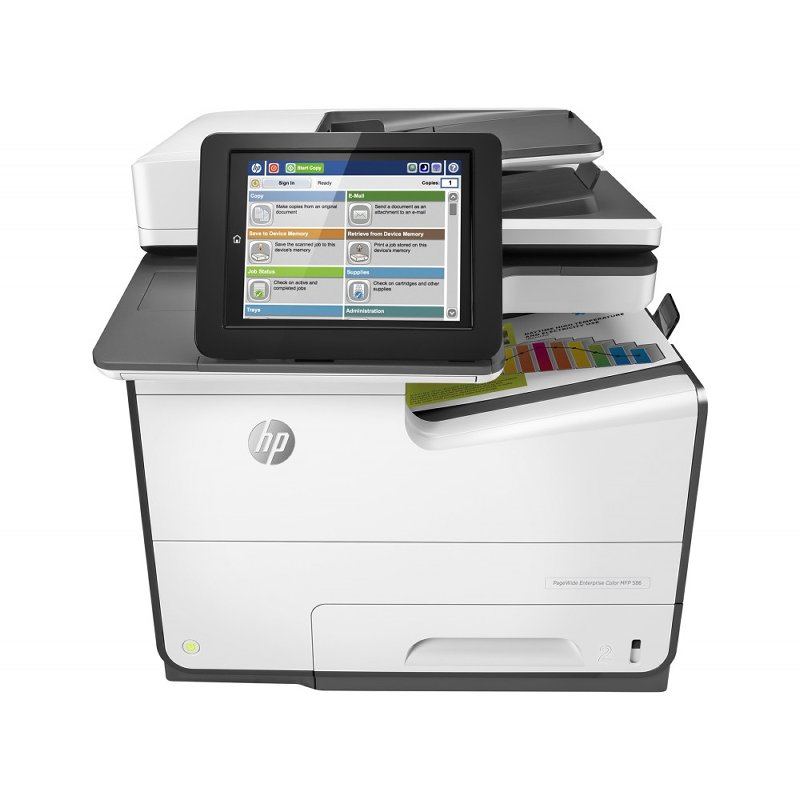 Impressora Multifuncional HP pagewide enterprise color mfp 586dn